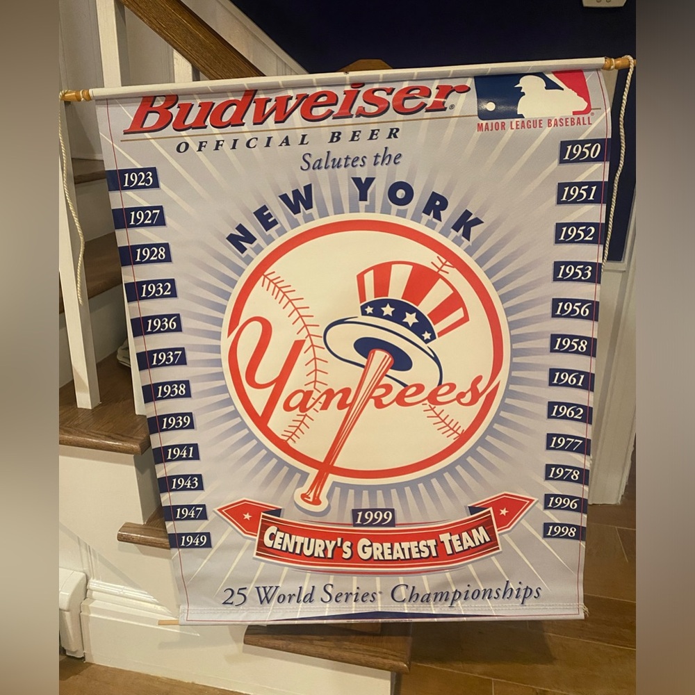 Yankees world champion banner!